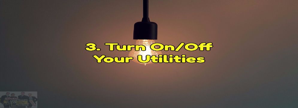 Turn on your utilities after your close on your new home